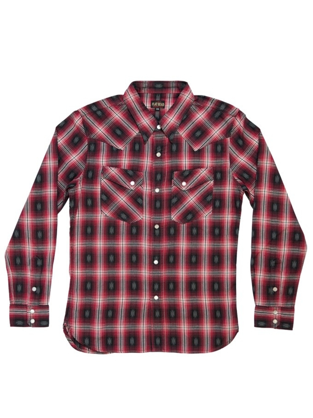 Flat Head "The New Best Niagara" Native Check Western - Red